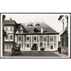   Kolozsvár, Erdély, Mátyás király szülőháza, város, 2. világháború, helytörténet, 1943, 1940-es évek, Eredeti képeslapfotó, papírkép.   