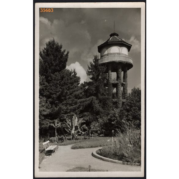 Kolozsvár, Erdély, Botanikus-kert, 2. világháború, helytörténet, 1943, 1940-es évek, Eredeti képeslapfotó, papírkép.   