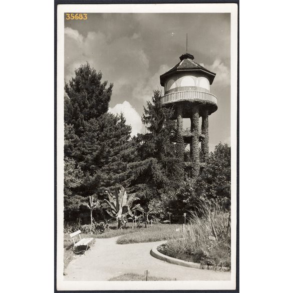 Kolozsvár, Erdély, Botanikus-kert, 2. világháború, helytörténet, 1943, 1940-es évek, Eredeti képeslapfotó, papírkép.   