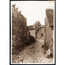   Tabáni utcarészlet gyerekekkel, Budapest, helytörténet, 1920, 1920-as évek, Eredeti fotó, papírkép. 