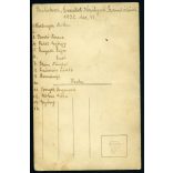 Erzsébet Királyné Szanatórium, Budakeszi, csoportkép ápolónőkkel, hátoldalon a szereplők neveivel, helytörténet, 1932, 1930-as évek, Eredeti fotó, papírkép. 