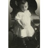 Babar műterem, Torda, Erdély,  kislány portréja, 1900-as évek, Eredeti nagyméretű (!) kabinetfotó.  