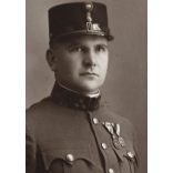 Babai műterem, Kőszeg, magyar katona egyenruhában, karddal, érdemrendekkel, Vas megye, helytörténet, 1929, 1920-as évek, Eredeti fotó, papírkép.  