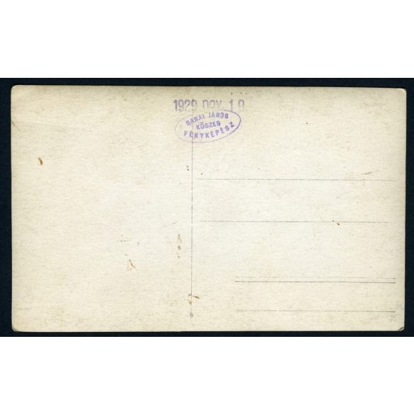 Babai műterem, Kőszeg, magyar katona egyenruhában, karddal, érdemrendekkel, Vas megye, helytörténet, 1929, 1920-as évek, Eredeti fotó, papírkép.  