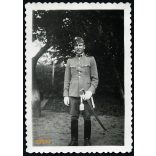 Magyar katona, karpaszományos őrmester egyenruhában, karddal, 1930-as évek, Eredeti fotó, papírkép.   