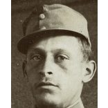 Magyar katona portréja, egyenruha, sapkajelvény, 1. világháború, 1910-es évek, Eredeti fotó, papírkép!   