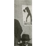 Magyar munkások ünnepelnek, 'Éljen a munkásegység' feliratú plakáttal, szociáldemokrata, kommunista, munkásmozgalom, politika, 1930-as évek, Eredeti fotó, papírkép! 