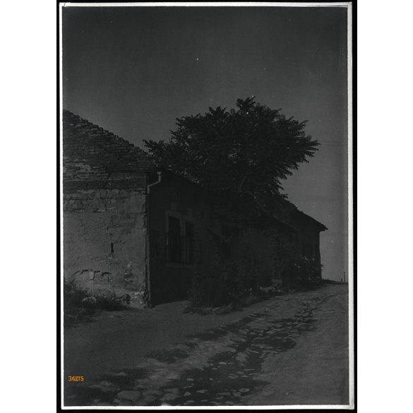 Nagyobb méret, tabáni utcakép, Tabán, Budapest, Felsőhegy utca 69. és 71, helytörténet, 1930-as évek, Eredeti fotó, papírkép.  