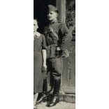 Magyar katonák egyenruhában, Gilvács, Erdély, Szatmár megye, 2. világháború, helytörténet, 1940-es évek, Eredeti fotó, papírkép.   méret megközelítőleg (centiméterben): 6 x 8.5 Használt! Eredeti nagyí