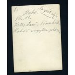 Cserkész (levente?) fiú egyenruhában, Rahó, Kárpátalja, Tisza híd, Nagytemplom, 2. világháború, helytörténet, 1940-es évek, Eredeti fotó, papírkép.   méret megközelítőleg (centiméterben): 6.5 x 9 Hasz