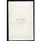 Borsos és Doctor műterem, Pest, elegáns fiú csizmában, kalappal, különös díszletek, 1860-as évek, Eredeti CDV, korai vizitkártya fotó.  