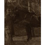 Magyar katonák a táborban bárányokkal, Belgrád, Tábori Posta pecséttel, Szinte László lapja, egyenruha, 1. világháború, 1916. március 24., 1910-es évek, Eredeti fotó, papírkép hátoldalán gyönyörű írás