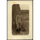 Szinte László magyar katona (hadnagy?) egyenruhájában, 1. világháború, 1910-es évek, Eredeti fotó, papírkép.  