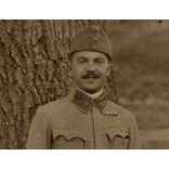 Szinte László magyar katona (hadnagy?) egyenruhájában, 1. világháború, 1910-es évek, Eredeti fotó, papírkép.  