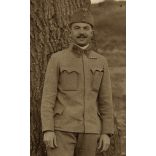 Szinte László magyar katona (hadnagy?) egyenruhájában, 1. világháború, 1910-es évek, Eredeti fotó, papírkép.  