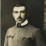 Várnai műterem, Eszék (Osijek), Vajdaság, Szinte László magyar katona egyenruhában, 1. világháború, monarchia, 1910-es évek, Eredeti fotó, papírkép.  