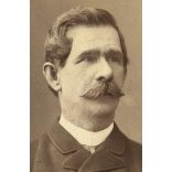 Veress műterem, Kolozsvár, Erdély,  elegáns bajuszos úr portréja, 1880-as évek, Eredeti CDV, vizitkártya fotó. 