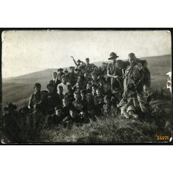   Cserkésztábor, Monostor, egyenruha, Horthy-korszak, 1934, 1930-as évek, Eredeti fotó, papírkép.  