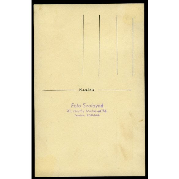 Foto Szalayné, Budapest, magyar katona esküvője, menyasszony, egyenruha, szakaszvezető, Délvidéki Emlékérem,  2. világháború, 1940-es évek, Eredeti fotó, papírkép.   