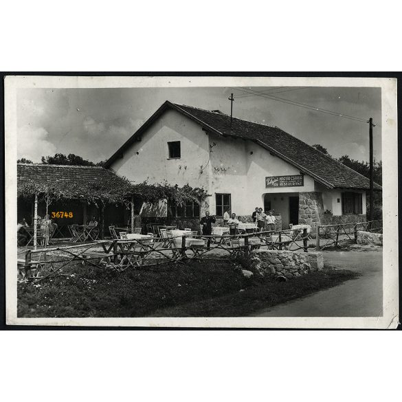 Csermák-féle Magyar Csárda, Dobogókő, kocsma, étterem, vendéglátás, turizmus, Horthy-korszak, helytörténet, Pest megye, 1930-as évek, Eredeti képeslap fotó, papírkép.   