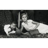 Csoportkép egy kirándulásról, Máriaremete (Budapest), bor, demizson, vicces, turizmus, Horthy-korszak, helytörténet, Pest megye, 1933, 1930-as évek, Eredeti fotó, papírkép, alja vágott..