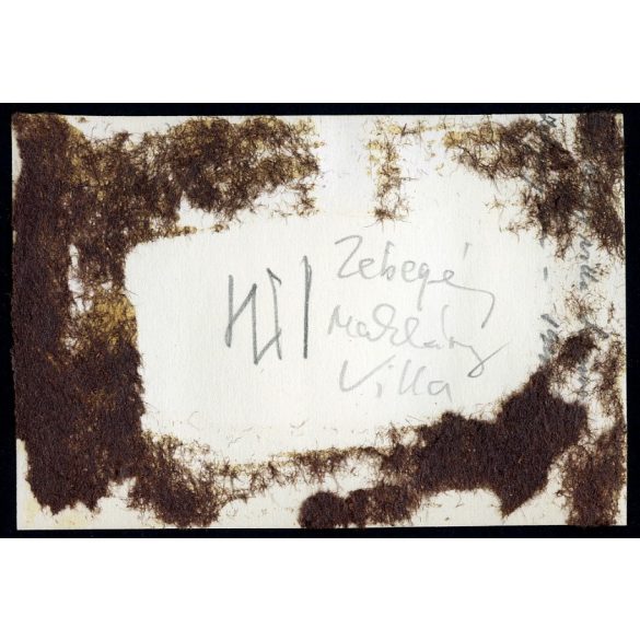 Elegáns hölgyek a Makláry-villa teraszán, Zebegény, helytörténet, Horthy-korszak, 1941, 1940-es évek, Pest megye, Eredeti fotó, papírkép, hátulján ragasztásnyomok.  