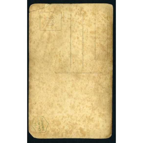 Foto Kalmár, Karánsebes, Erdély, elegáns bajuszos férfi portréja, helytörténet, 1920-as évek, Eredeti fotó, jelzett papírkép, alja foltos.   