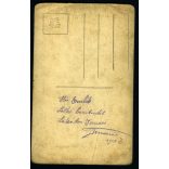 Magyar fiú román egyenruhában, Temesvár, Erdély, katona, Lakatos Jancsi, kard, ágyú, helytörténet, 1928, 1920-as évek, Eredeti fotó, papírkép kopásnyomokkal.  