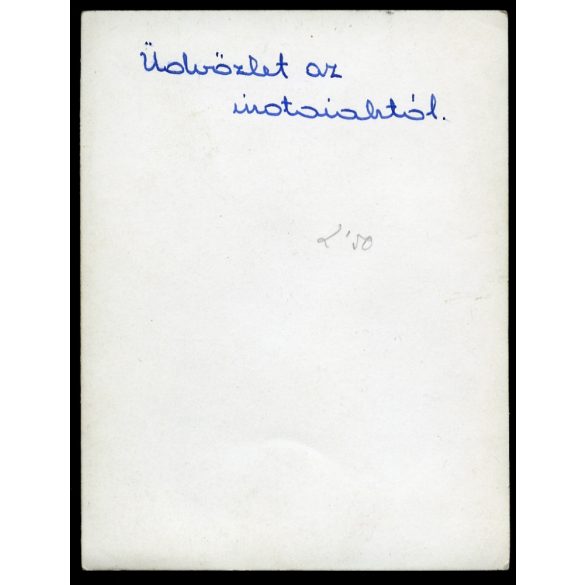Steyr diesel teherautó munkásokkal, Inota, Várpalota, jármű, közlekedés, kommunizmus, helytörténet, Fejér megye, 1950-es évek. Eredeti fotó, papírkép.   