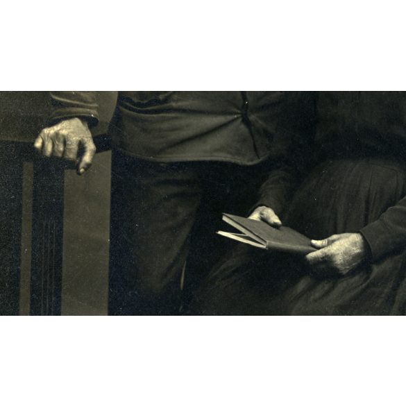 Háborúba induló magyar katona feleségével, egyenruha, 1. világháború, Monarchia, 1910-es évek, Eredeti fotó, papírkép.  