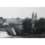 A Küküllő partján, Székelyudvarhely, Észak-Erdély, Horthy-korszak, 2. világháború, helytörténet, 1941, 1940-es évek, Eredeti fotó, papírkép, hátulján ragasztásnyomok .