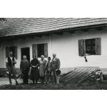 Szinte László háza, Sepsikőröspatak, Erdély, épült 1855-ben, 2. világháború, Horthy-korszak, helytörténet, 1942, 1940-es évek, Eredeti fotó, papírkép, hátulján ragasztásnyomok .