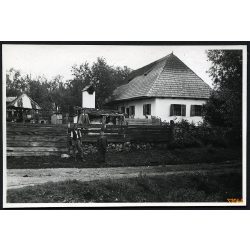   Szinte László háza, Sepsikőröspatak, Erdély, épült 1855-ben , 2. világháború, Horthy-korszak, helytörténet, 1942, 1940-es évek, Eredeti fotó, papírkép, hátulján ragasztásnyomok . 