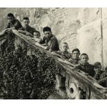 Cserkészek egyenruhában, Máriabesnyő, Horthy-korszak, helytörténet, Pest megye, 1938, 1930-as évek, Eredeti fotó, hátulján feliratozott papírkép.   