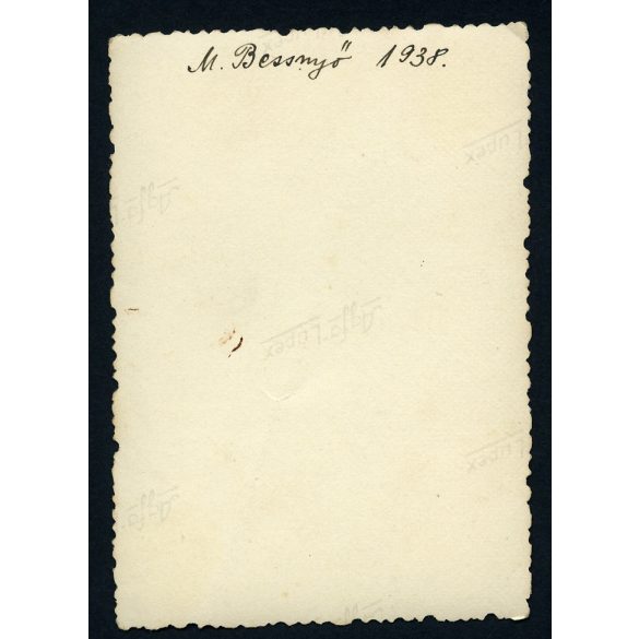 Cserkészek egyenruhában, Máriabesnyő, Horthy-korszak, helytörténet, Pest megye, 1938, 1930-as évek, Eredeti fotó, hátulján feliratozott papírkép.   