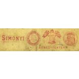 Simonyi műterem, Pest, Erdély, szakállas úr portréja, magyaros ruha, monarchia, 1860-as évek, Eredeti korai kabinetfotó, enyhén foltos, sarka hiányos. 