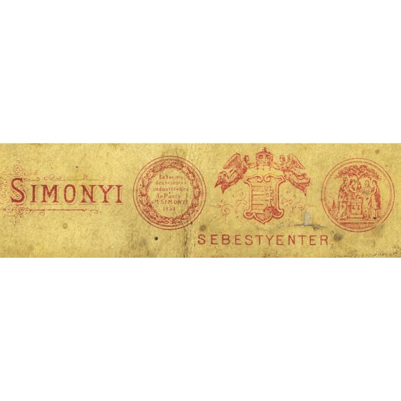 Simonyi műterem, Pest, Erdély, szakállas úr portréja, magyaros ruha, monarchia, 1860-as évek, Eredeti korai kabinetfotó, enyhén foltos, sarka hiányos. 