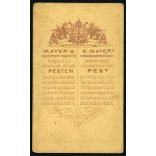 Mayer műterem, Pest, fiatal szakállas úr portréja, nyakkendő, 1860-as évek, Eredeti CDV, korai vizitkártya fotó. 