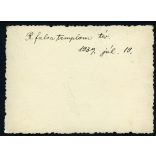 Fiatalok a Templom téren, Rákosfalva, Budapest, Zugló, Horthy-korszak, helytörténet, 1939, 1930-as évek, Eredeti fotó, hátulján feliratozott papírkép.  