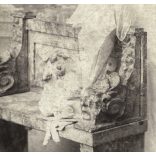 Nagyobb méret! Szinberger fivérek műterme, Fogaras, Erdély, elegáns hölgy ernyővel, monarchia, helytörténet, 1880-as évek, Eredeti nagyobb méretű kabinetfotó kopásnyomokkal.  