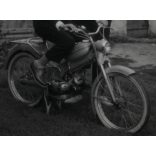 Fiúk Puch MS 50v kismotorral, motor, moped, jármű, közlekedés, szocializmus, 1960-as évek, Eredeti fotó, papírkép.  
