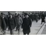 Kárpátaljai Bajtársak Bercsényi Szövetsége dísztáborozást tart, Ungvár, Kárpátalja, magyar rendőr egyenruhában, fehér karszalag, 2. világháború, Horthy-korszak, 1941. március, 1940-es évek, Ignáczy fo