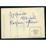 Lampel fotó, házaspár fürdőruhában, Gyopárosfürdő (Orosháza), fürdő, Békés megye, Horthy-korszak, helytörténet, 1938., 1930-as évek, Eredeti fotó, papírkép.   