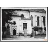 Gót székesegyház a XIV. századból, Rozsnyó, Felvidék, utcakép, Horthy-korszak, templom, egyház, vallás, helytörténet, 1935., 1930-s évek, Eredeti fotó, papírkép.   