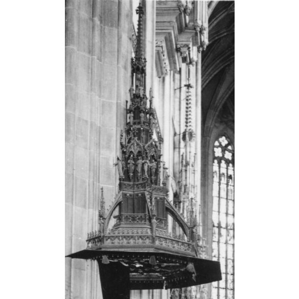 A Szent Erzsébet-székesegyház belseje, oltára, Kassa, Felvidék, utcakép, Horthy-korszak, templom, egyház, vallás, helytörténet, 1935., 1930-s évek, Eredeti fotó, papírkép.  