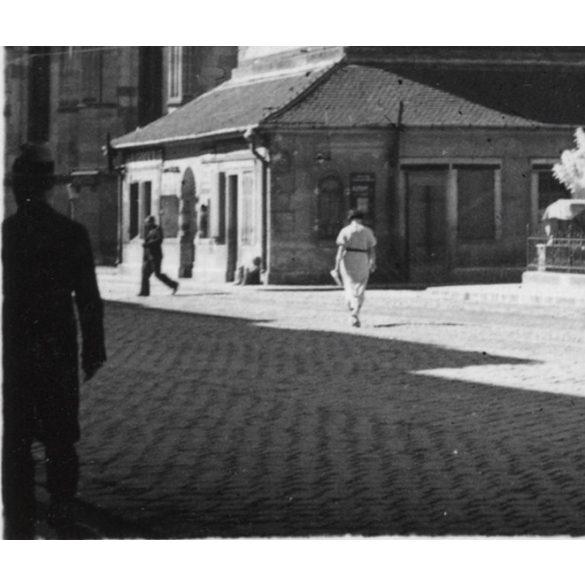Az Orbán torony, Kassa, Felvidék, utcakép, Horthy-korszak, építészet, templom, egyház, vallás, helytörténet, 1935., 1930-s évek, Eredeti fotó, papírkép.   