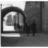 Felvidéki utcakép, Kassa, Felvidék, utcakép, Horthy-korszak, épületek, lámpa, helytörténet, 1935., 1930-s évek, Eredeti fotó, papírkép.   