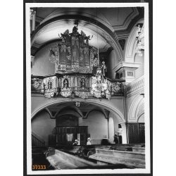   Az Eperjesi evangélikus templom orgonája, Eperjes, Felvidék, Horthy-korszak, templom, egyház, vallás, helytörténet, 1935., 1930-s évek, Eredeti fotó, papírkép.   