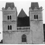 A szepeshelyi Szent Márton székesegyház, Szepeshely, Felvidék, utcakép, Horthy-korszak, templom, egyház, vallás, helytörténet, 1935., 1930-s évek, Eredeti fotó, papírkép.