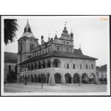 A lőcsei városháza, Lőcse, Felvidék, utcakép, Horthy-korszak, építészet, épület, helytörténet, 1935., 1930-s évek, Eredeti fotó, papírkép. 